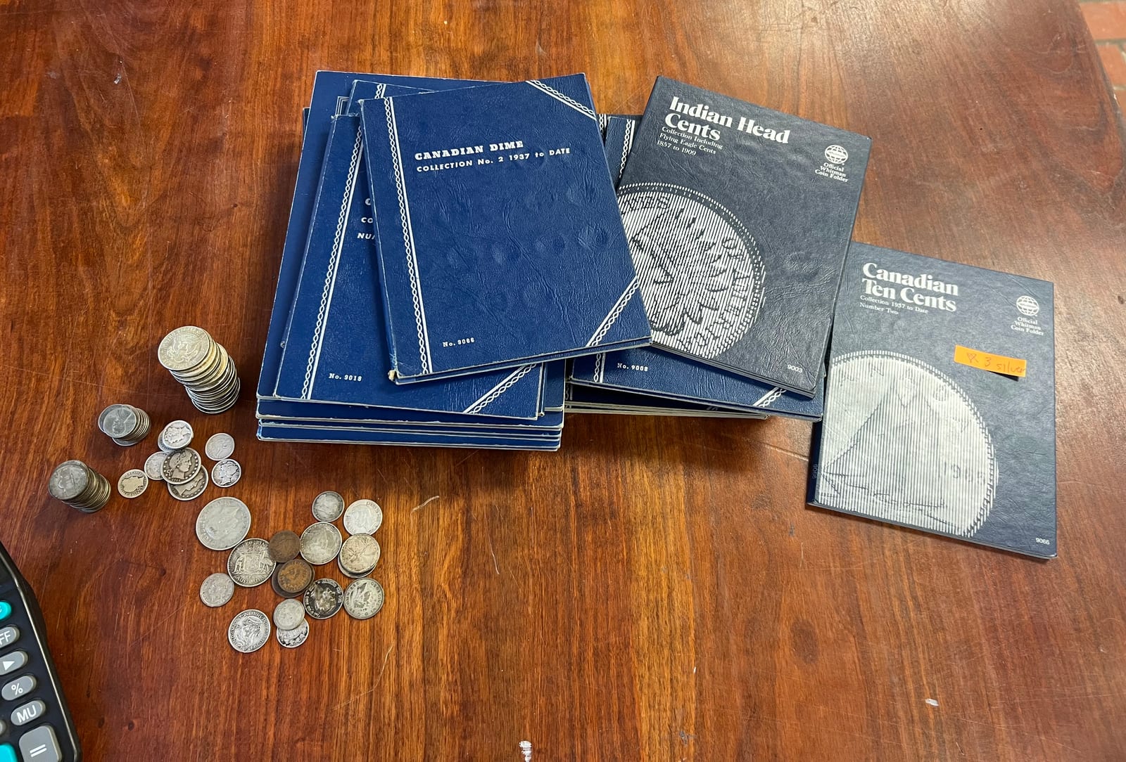 Estate jewelry arranged on a display surface